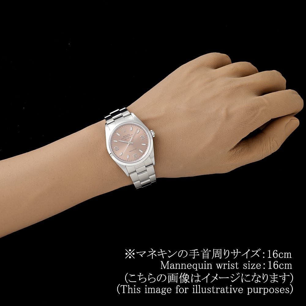 ロレックス エアキング 14000 ピンク 369ホワイトバー U番 中古 メンズ
