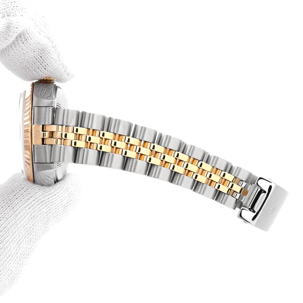 ロレックス デイトジャスト 0 グレー ROLEX ローマ P番 - レディース