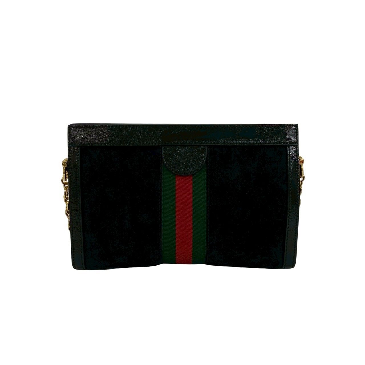 極 美品 袋付 GUCCI グッチ オフィディア シェリーライン GG ロゴ 金具 