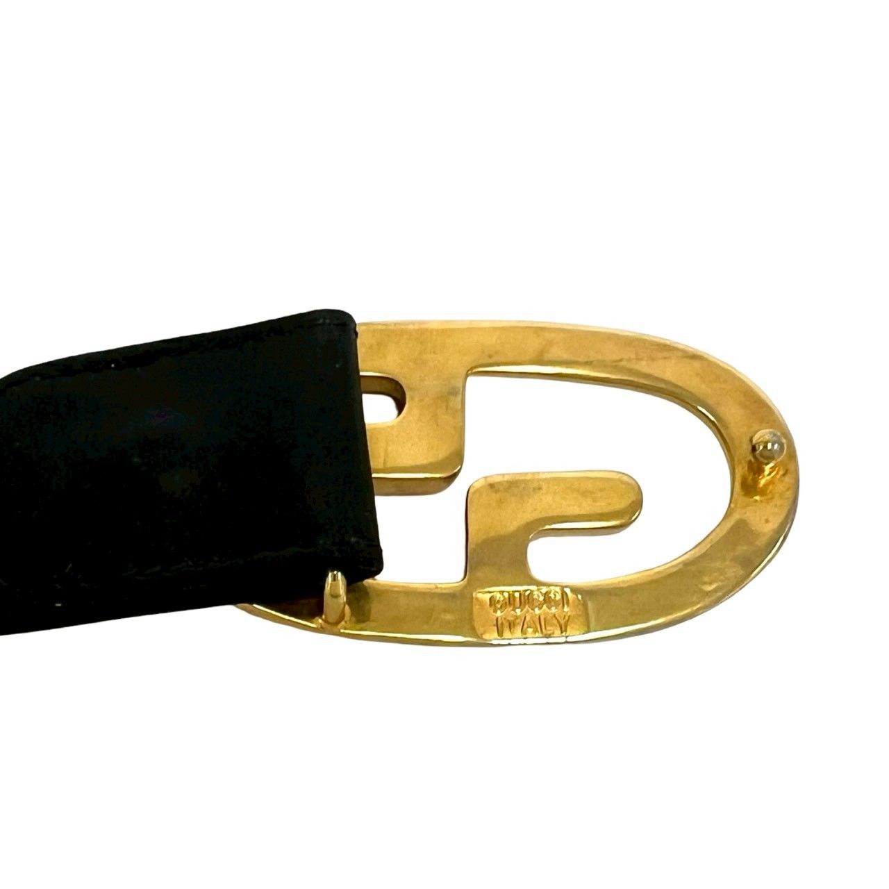 極 美品 希少品 GUCCI グッチ ヴィンテージ GG ロゴ 金具 バックル