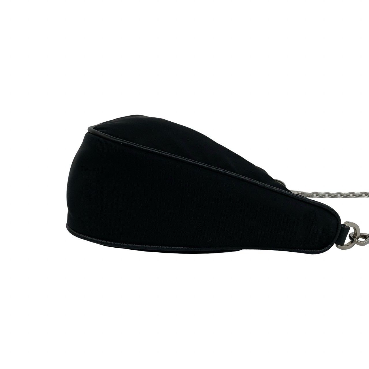 極 美品 PRADA プラダ リエディション 三角ロゴ 金具 ナイロン レザー
