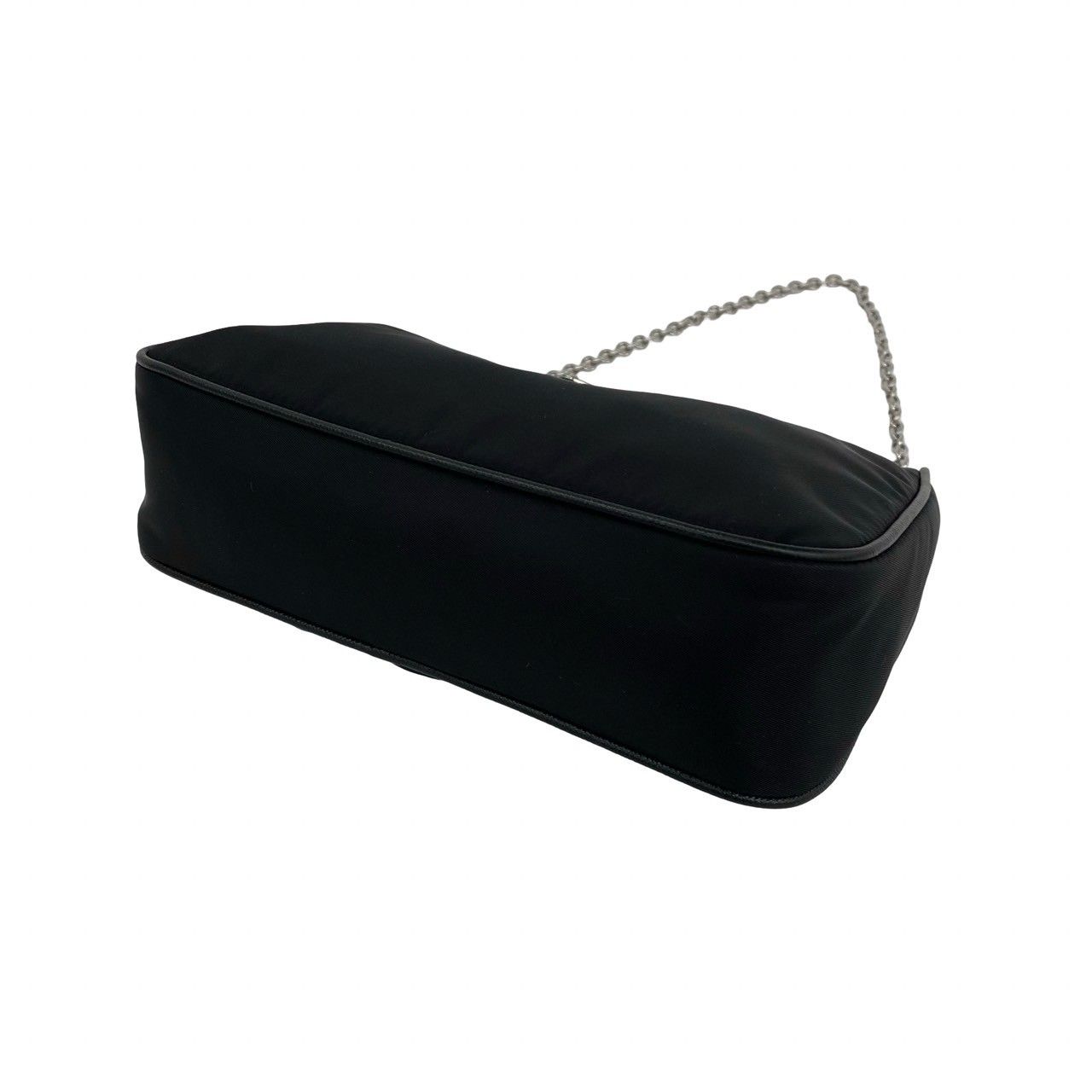 極 美品 PRADA プラダ リエディション 三角ロゴ 金具 ナイロン レザー