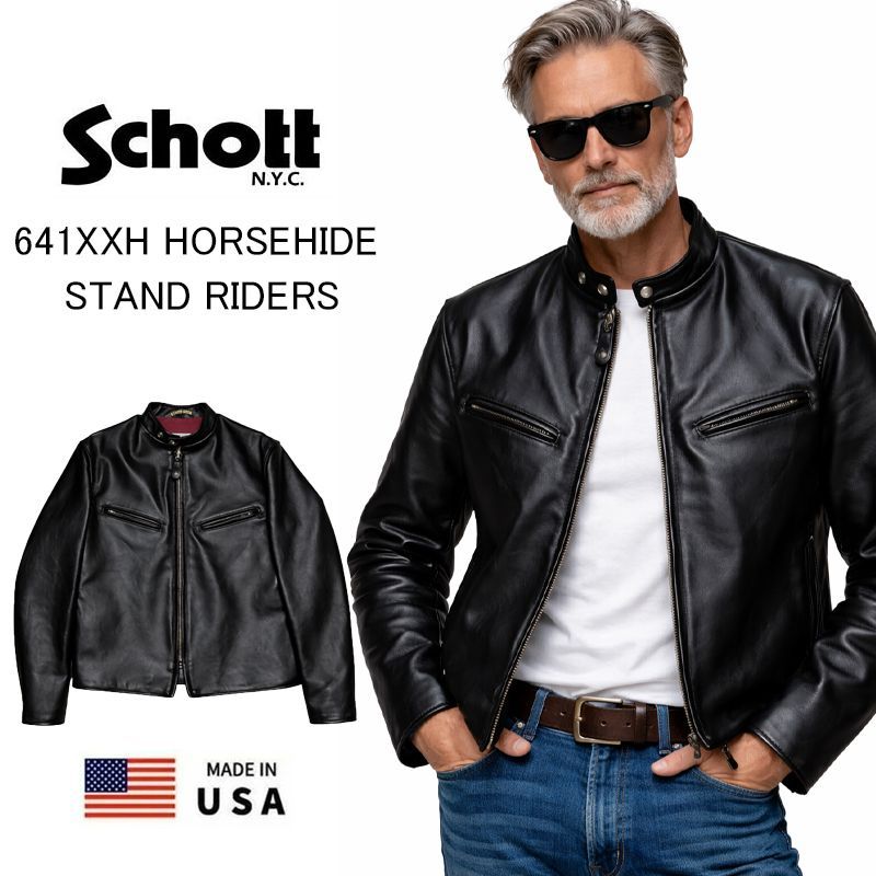 SCHOTT ショット 641XXH HORSEHIDE STAND RIDERS ホースハイド