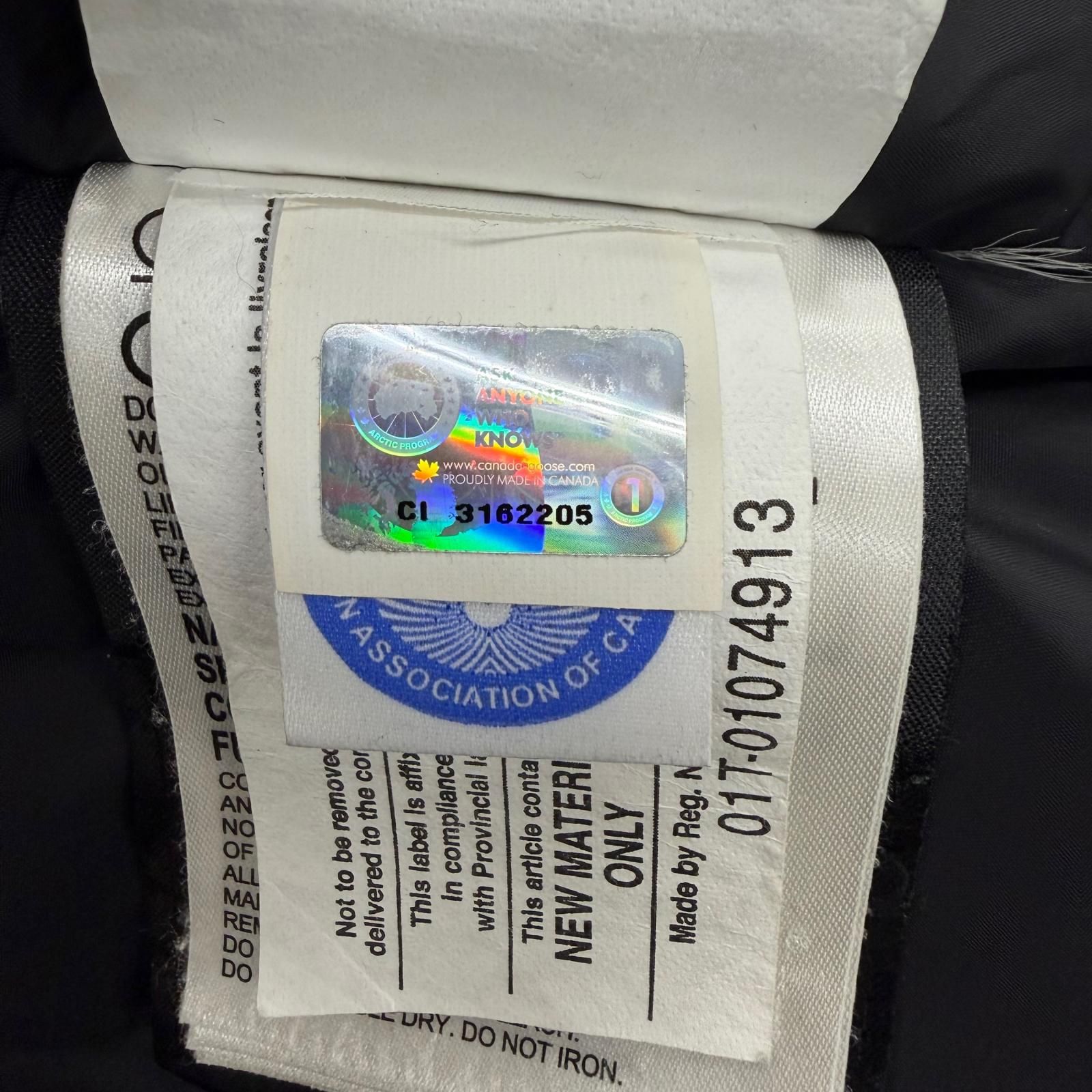 良品▽CANADA GOOSE カナダグース 2301JM RUSSELL ロゴワッペン ファー