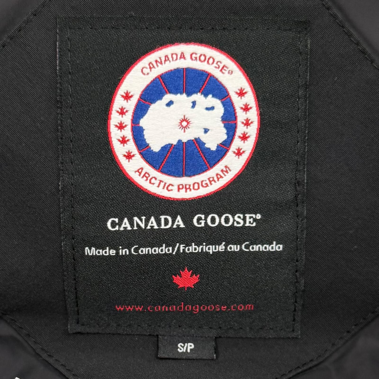 良品▽CANADA GOOSE カナダグース 2301JM RUSSELL ロゴワッペン ファー