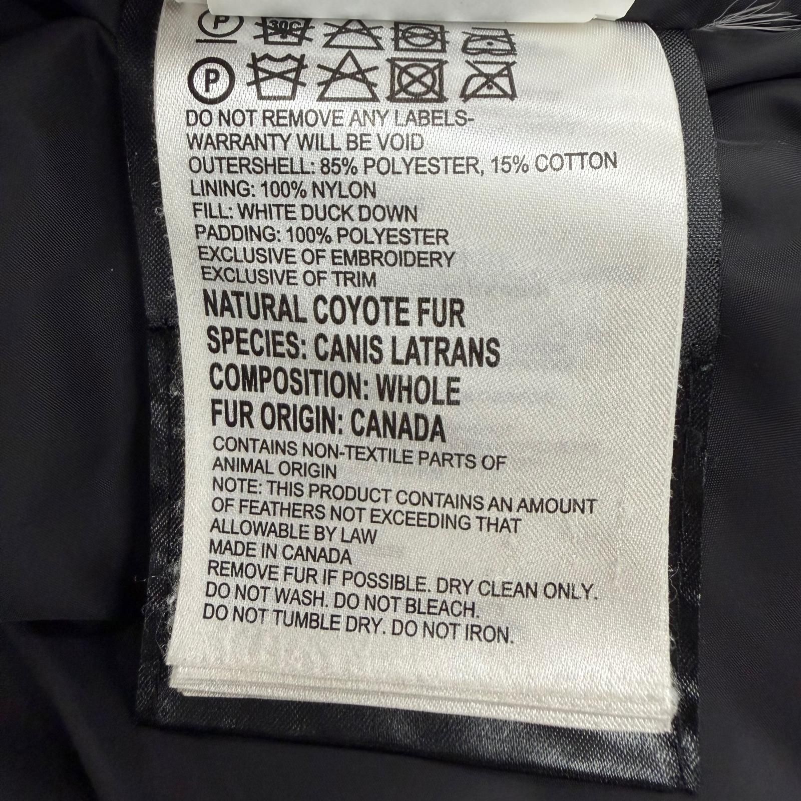 良品▽CANADA GOOSE カナダグース 2301JM RUSSELL ロゴワッペン ファー