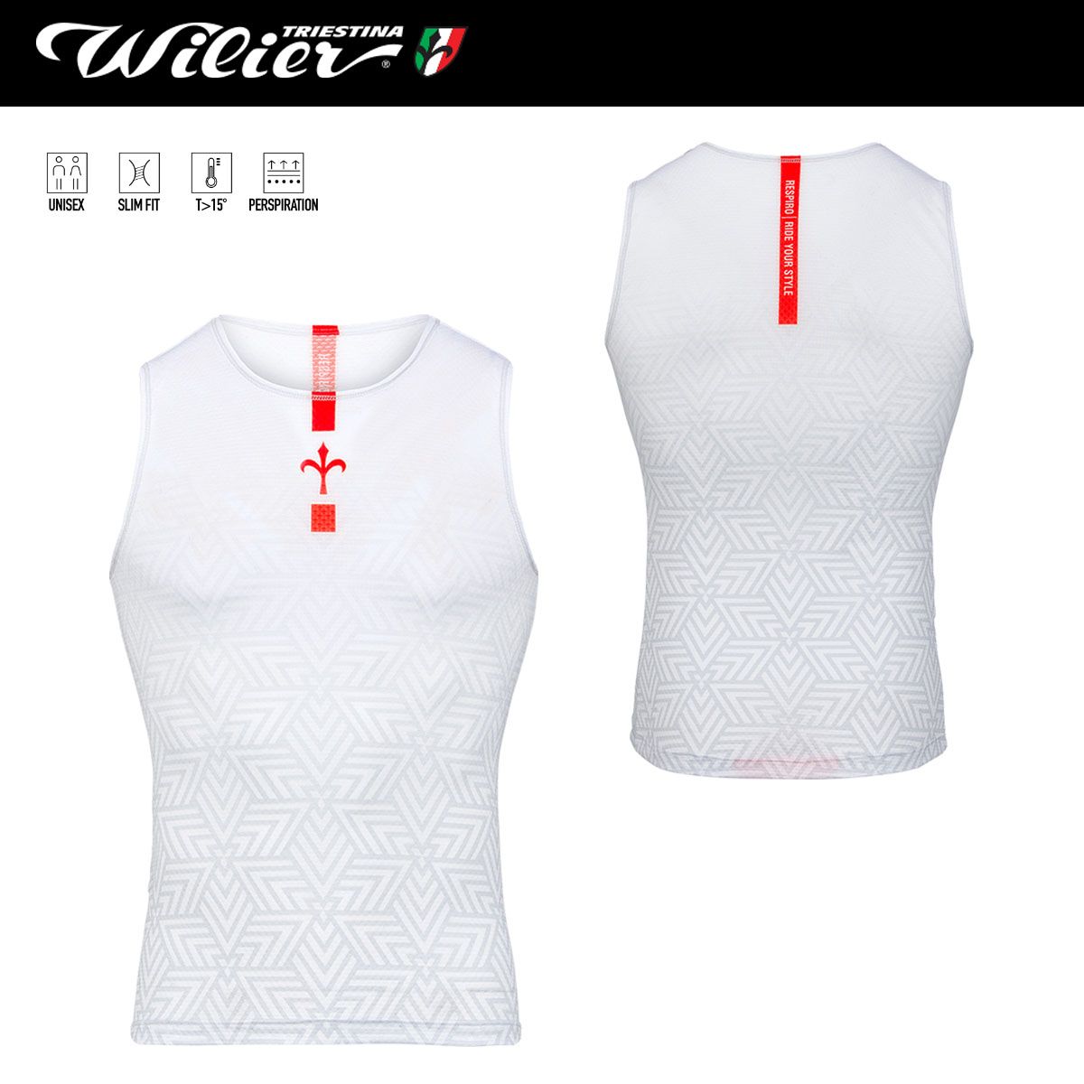 【新品】WILIER RESPIRO ウィリエール WL354 レスピロ スリーブレス 袖なしベースレイヤー