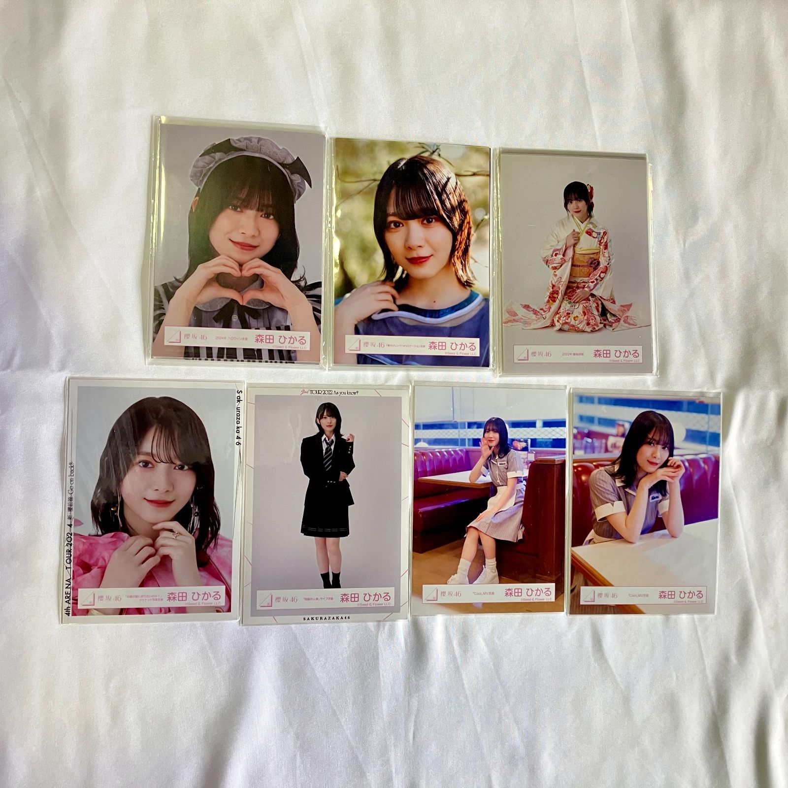 櫻坂46 森田ひかる 生写真 コンプ 3セット バラ4枚 まとめ売り NL7095P