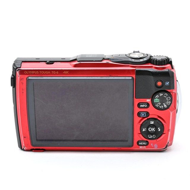 並品＞ OLYMPUS Tough TG-6 レッド｜防水タフコンパクトデジタルカメラ