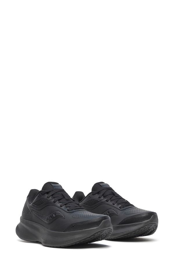 サッカニー レディース シューズ スニーカー Saucony Integrity Metro Walking Sneaker Triple Black ブラック