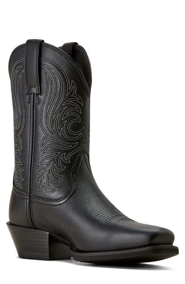 アリアト メンズ シューズ ブーツ・レインブーツ Ariat Sport Lawman Square Toe Cowboy Boot Black ブラック