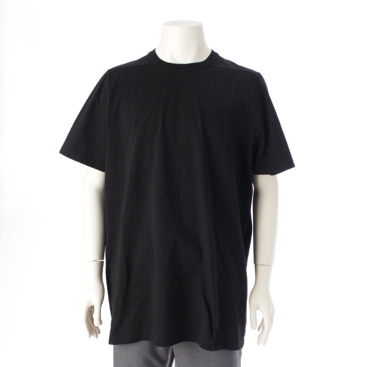 リックオウエンス 23AW EDFU LEVEL T コットン クルーネック 半袖Ｔシャツ トップス カットソー RU02C7264 ブラック XXL【中古】 36,368円