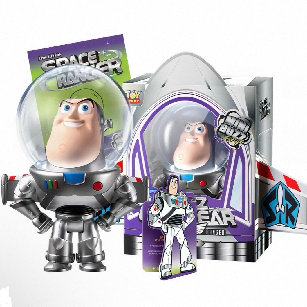 Overseas Limited Toy Story Mini Buzz Plata con Figura Luminosa Buzz Lightyear MARTUBE Tipo C Recargable Overseas Limited Buzz Disney Pixar