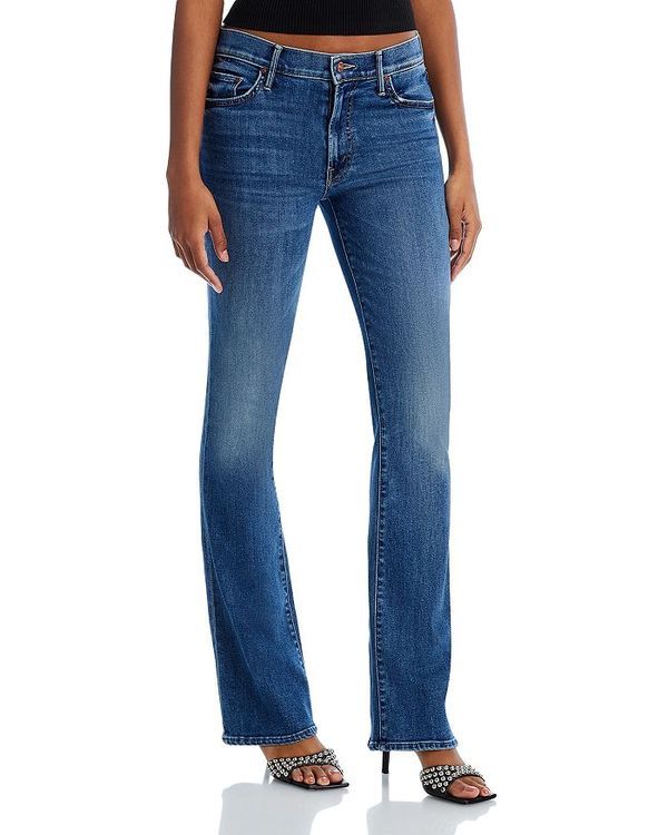 マザー レディース ボトムス デニムパンツ ブーツカット ブーツ ジーンズ MOTHER The Outside Mid Rise Bootcut Jeans in Dark And Stormy N