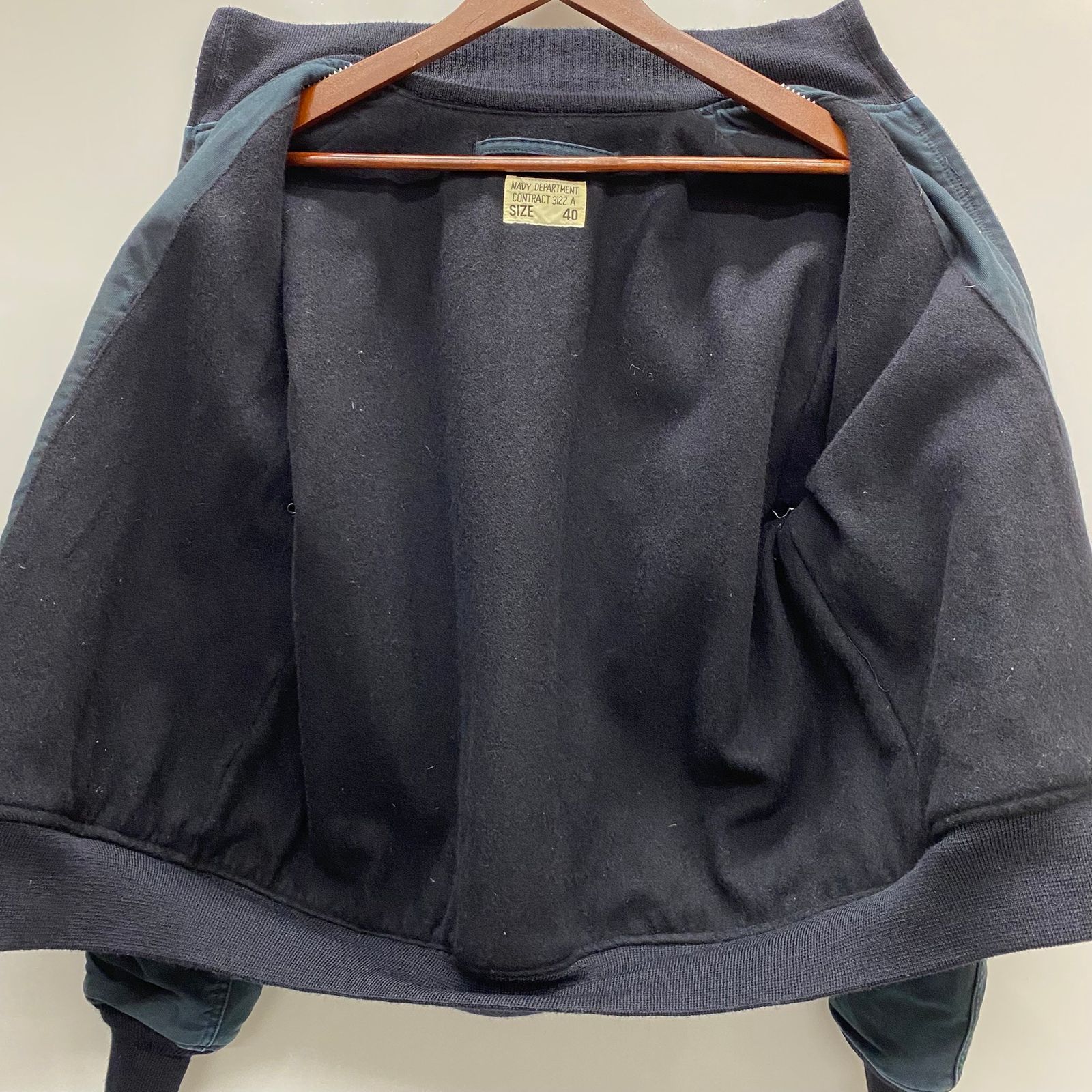 バズリクソンズ BUZZ RICKSON'S ZIP DECK JACKET U.S.NAVY SEABEES