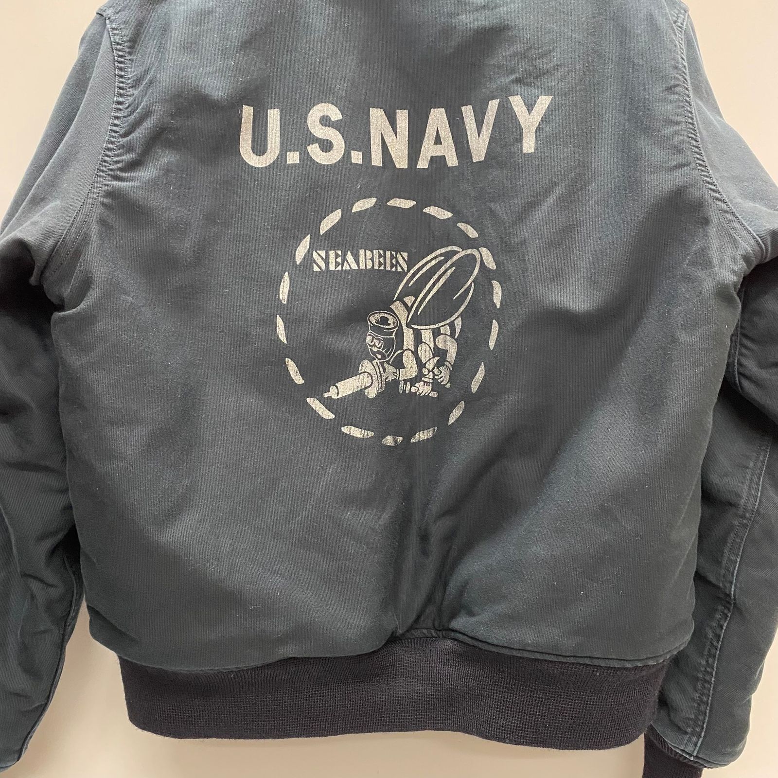 バズリクソンズ BUZZ RICKSON'S ZIP DECK JACKET U.S.NAVY SEABEES