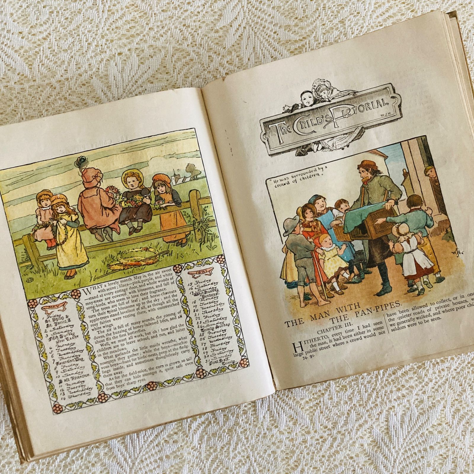アンティーク児童書 The Child's Pictorial 1891年 英国・ヴィクトリア
