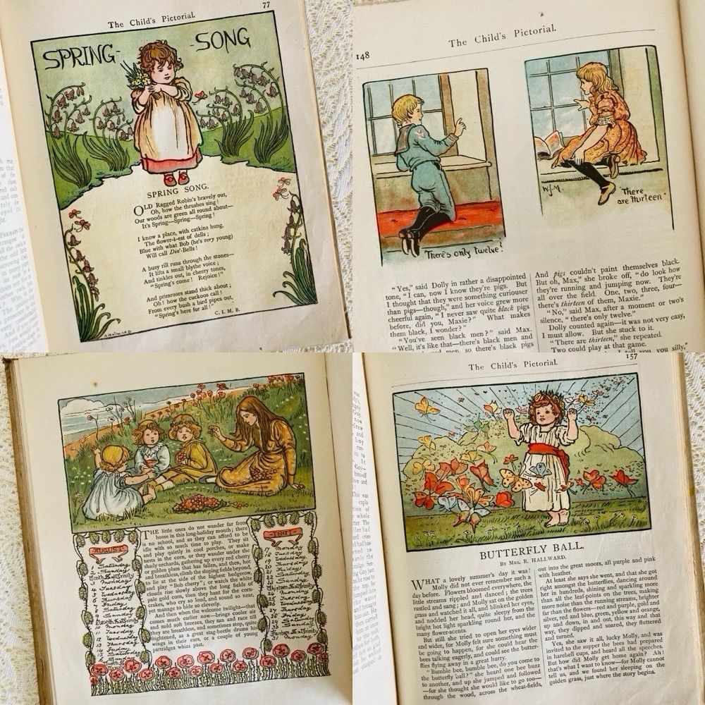 アンティーク児童書 The Child's Pictorial 1891年 英国・ヴィクトリア