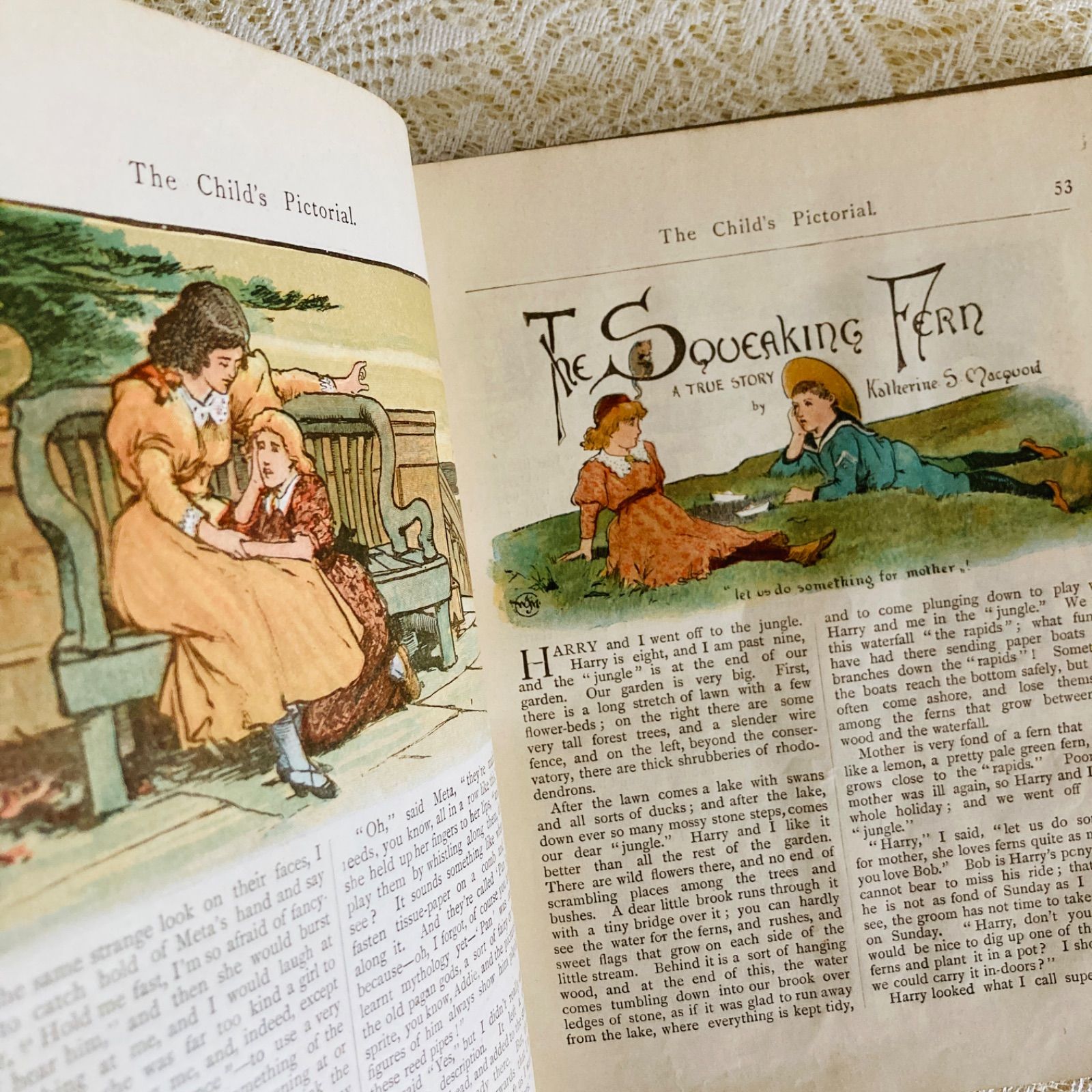 アンティーク児童書 The Child's Pictorial 1891年 英国・ヴィクトリア