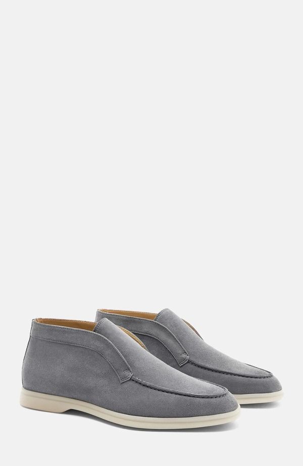 スカロッソ メンズ シューズ ブーツ・レインブーツ SCAROSSO Leonardo Boots Grey Suede グレー