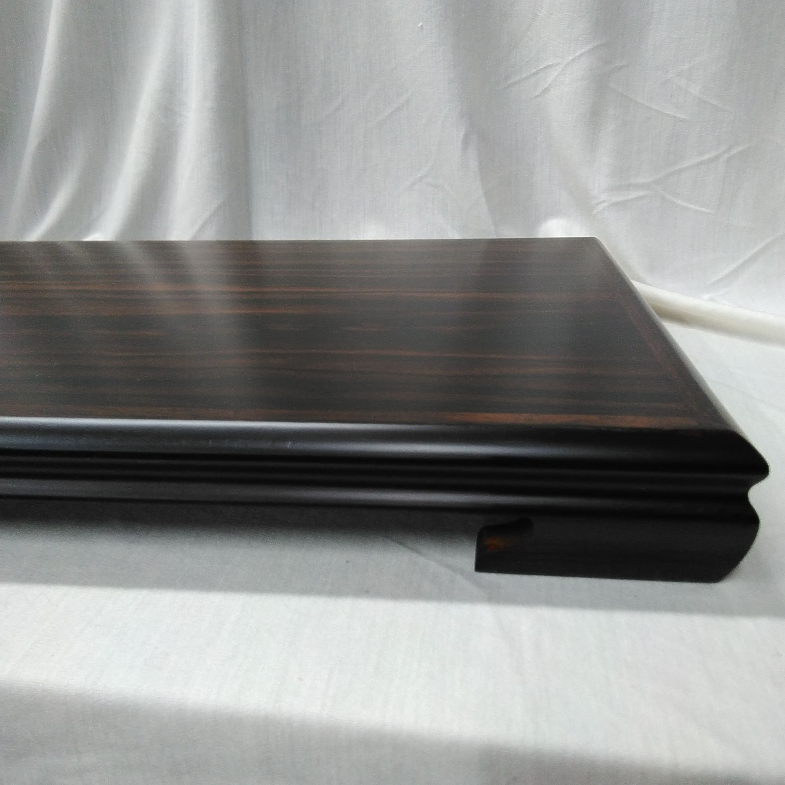 唐木 花台 黒丹 飾台 サイズ：約 横幅48cm 奥行32.5cm高さ5cm 専用紙箱