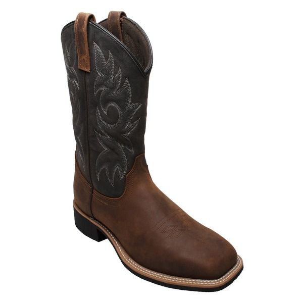 アドテック メンズ シューズ ブーツ・レインブーツ AdTec 12 Work Western Square Toe Boots Leopard アニマル