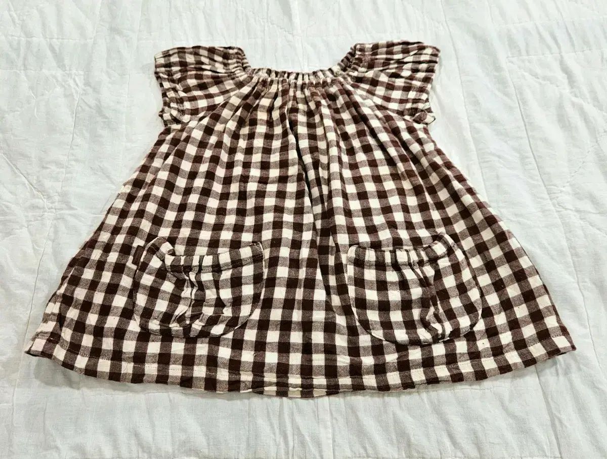 お揃い千鳥格子タータンチェック柄シャツワンピース(90~130cm