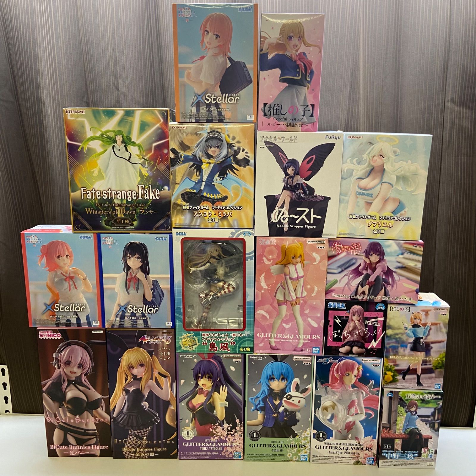 美少女　フィギュア　プライズ　まとめ　19点　そに子　とらぶる　俺ガイル　フェイト　推しの子　艦これ　アクセスワールド　2.5次元　デアラ　物語シリーズ　ガンダム　五等分　麻雀ファイトガール