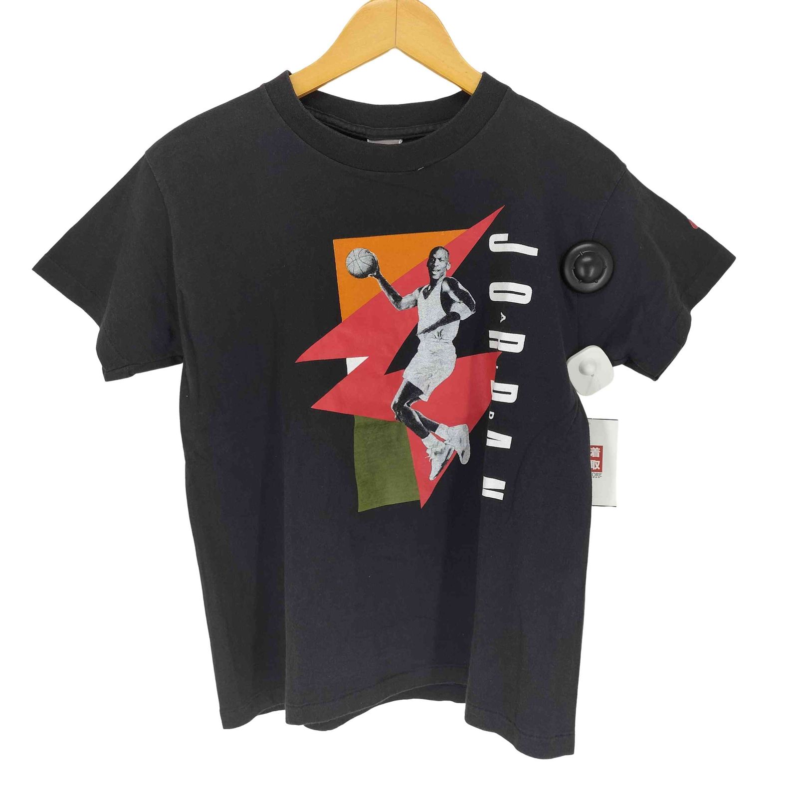 ナイキ NIKE 90s 銀タグ USA製 袖シングル フロントプリントクルーネックTシャツ メンズ JPN：L