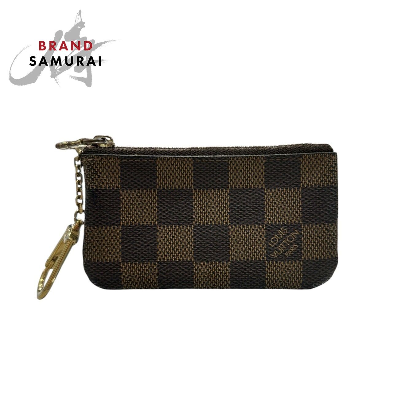美品 LOUIS VUITTON ルイヴィトン ダミエ ポシェットクレ ブラウン