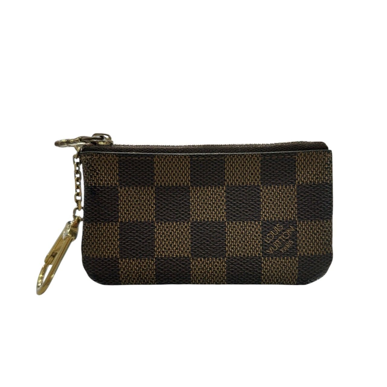 美品 LOUIS VUITTON ルイヴィトン ダミエ ポシェットクレ ブラウン