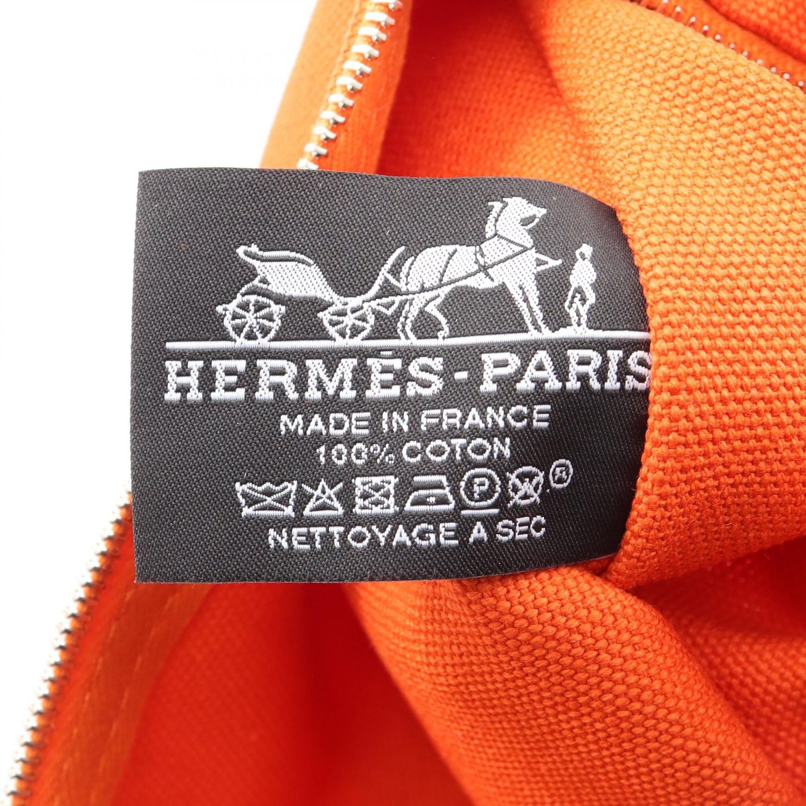 エルメス HERMES ポーチ ヨッティングGM オレンジ オレンジ キャンバス
