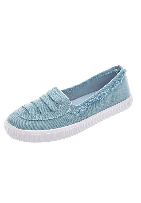 コンフォートビュー レディース シューズ スニーカー Comfortview The Analia SlipOn Sneaker Light Denim デニム