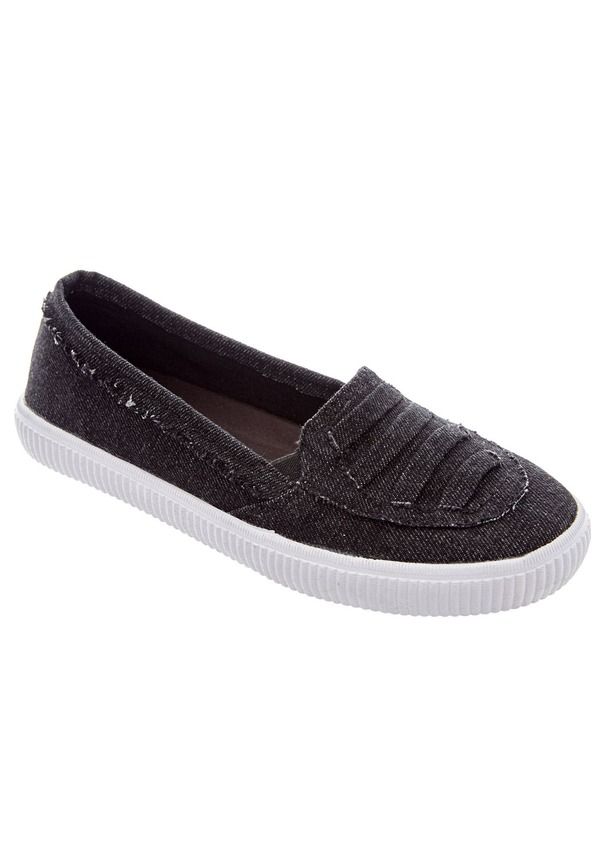コンフォートビュー レディース シューズ スニーカー Comfortview The Analia SlipOn Sneaker Black ブラック