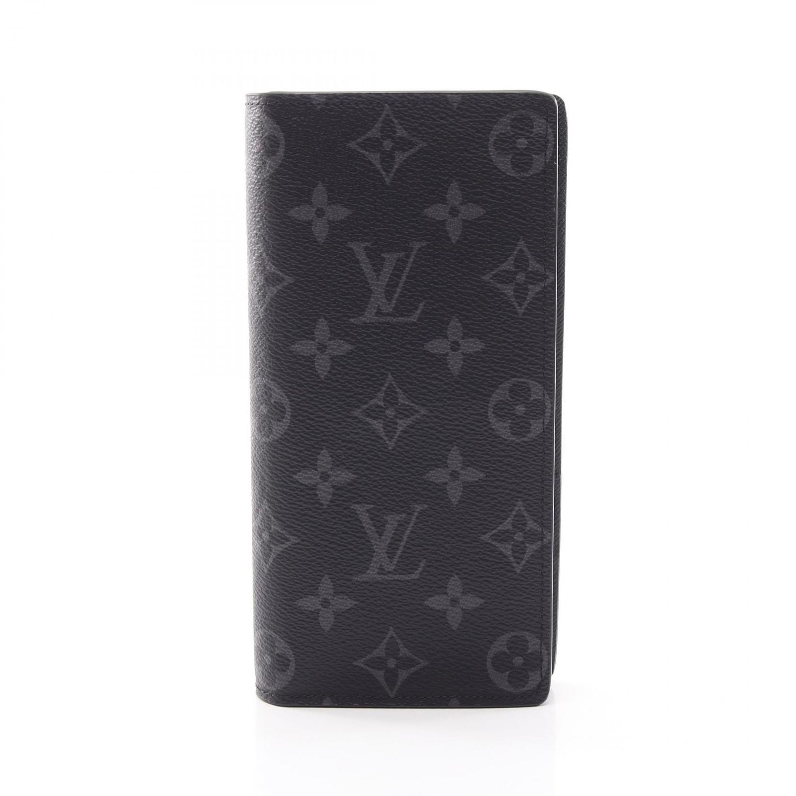 ルイ・ヴィトン LOUIS VUITTON ポルトフォイユ ブラザ 二つ折り長財布 財布 PVCコーティングキャンバス モノグラム・エクリプス メンズ ブラック系 M61697 【中古】 ルイ・ヴィトン LOUIS VUITTON 二つ折り長財布 ポルトフォイユ ブラザ