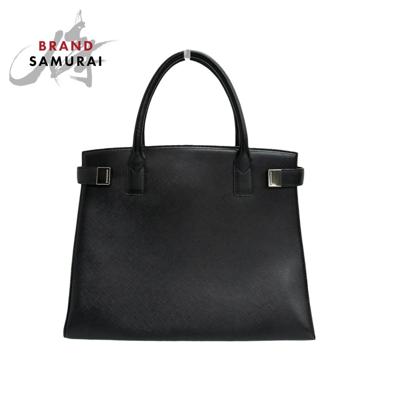 ⭐︎Burberry⭐︎新品・未使用　本革　ブラック ハンドバッグ 美品 BURBERRY バーバリー ブラック シルバー金具 レザー ハンドバッグ