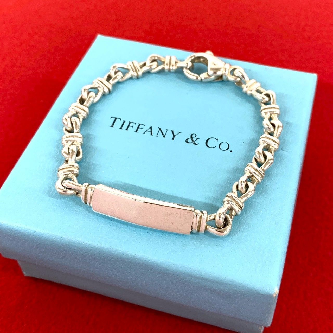 極 美品 TIFFANY&Co. ティファニー ヴィンテージ ID ブレスレット