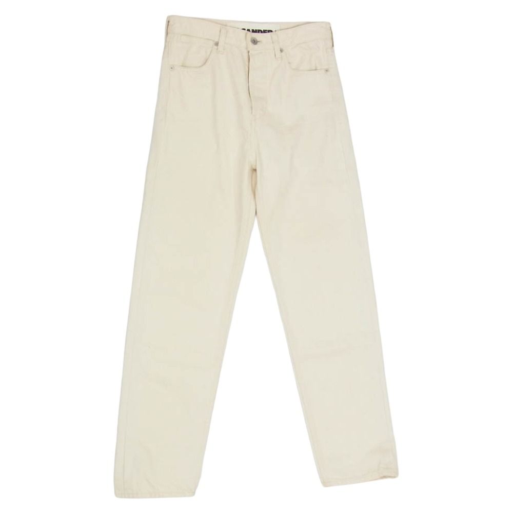 JIL SANDER+ ジルサンダープラス JPPQ663102 ボタンフライ ホワイト デニム パンツ オフホワイト系 25【中古】