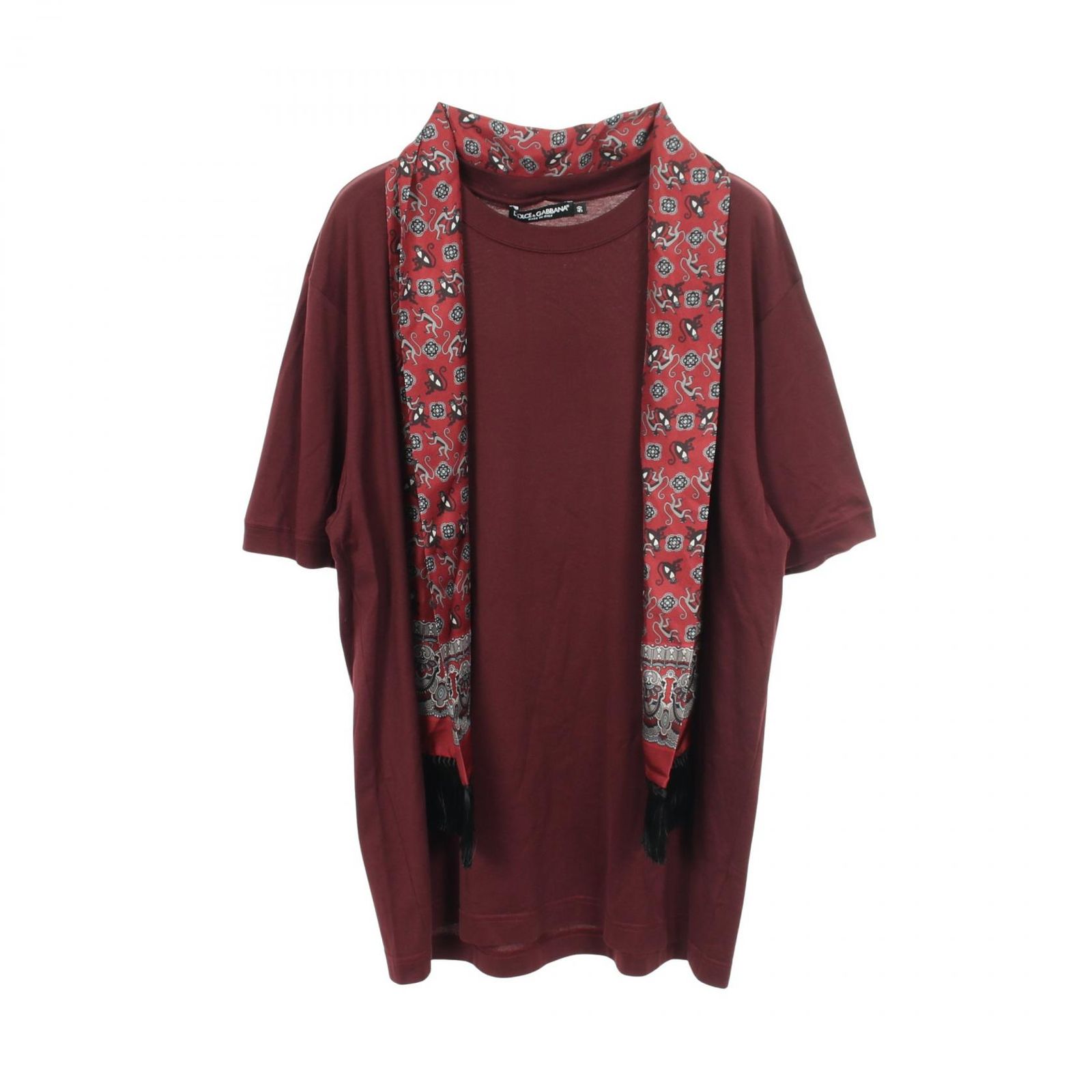 ドルチェアンドガッバーナ DOLCE & GABBANA 半袖Tシャツ クルーネック コットン Tシャツ メンズ 未使用