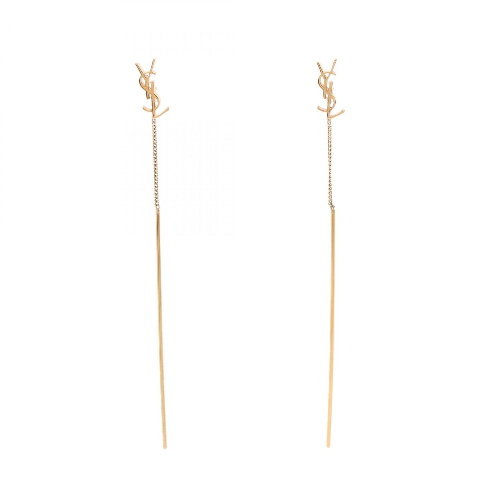サンローランパリ SAINT LAURENT PARIS ピアス OPYUM オピウム カサンドラ スレッダー ゴールド GP（ゴールドメッキ） ピアス レディース Used A