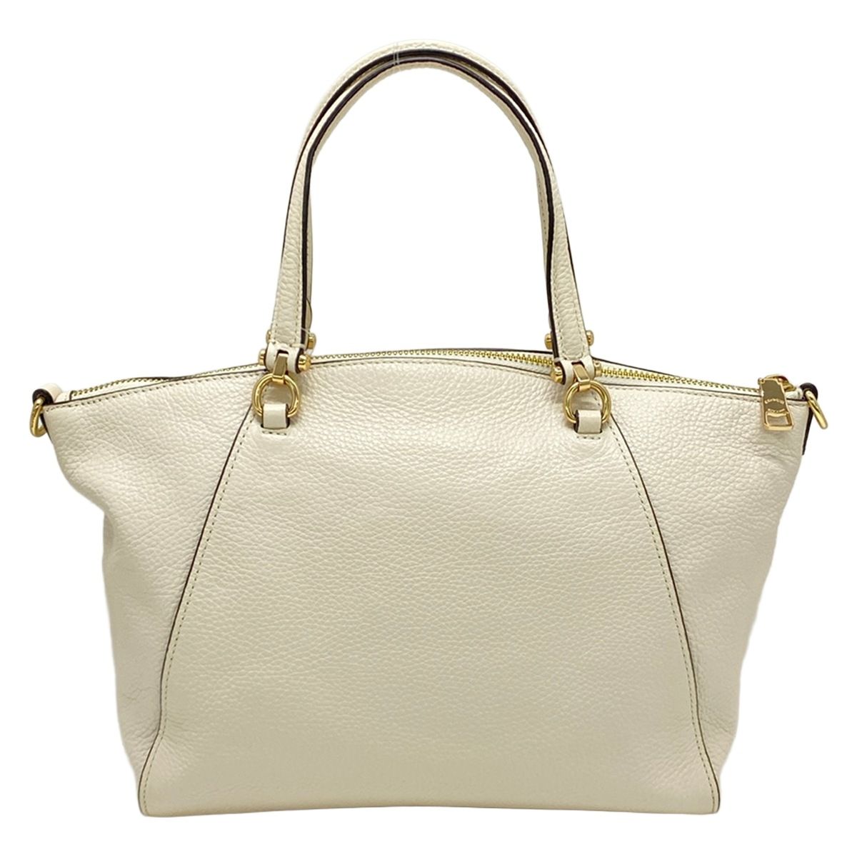 ショルダーバッグ 【美品】コーチ COACH ハンドバッグ 美品 アイボリー 