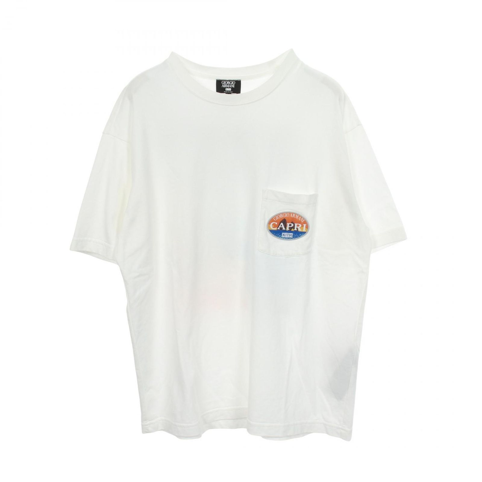 ジョルジオアルマーニ GIORGIO ARMANI 半袖Tシャツ GIORGIO ARMANI × KITH CAPRI ポケット付き コットン ×KITH Tシャツ メンズ Used A