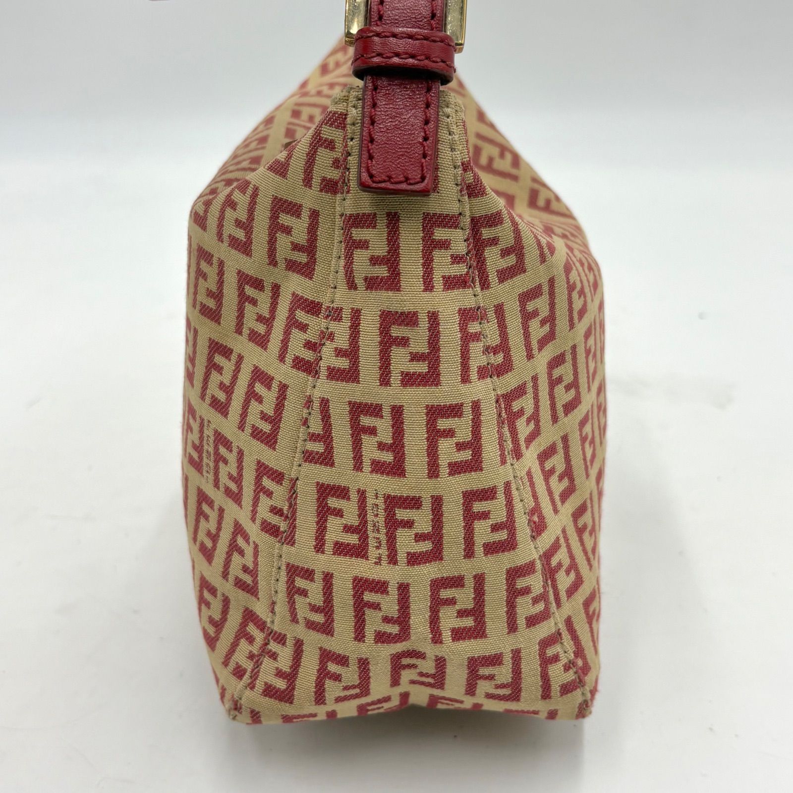 FENDI フェンディ ズッキーノ柄 アクセサリーポーチ ハンドバッグ