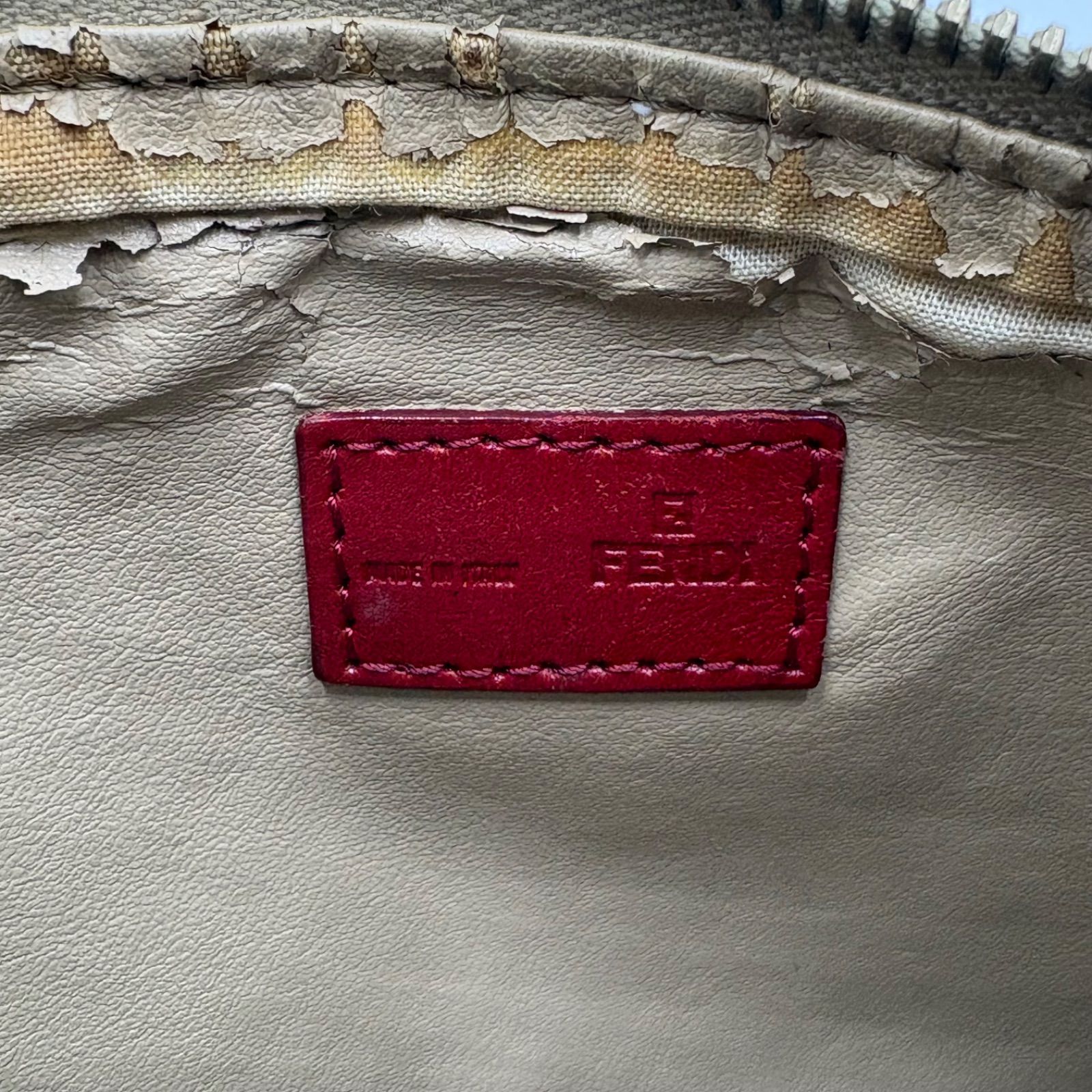 FENDI フェンディ ズッキーノ柄 アクセサリーポーチ ハンドバッグ