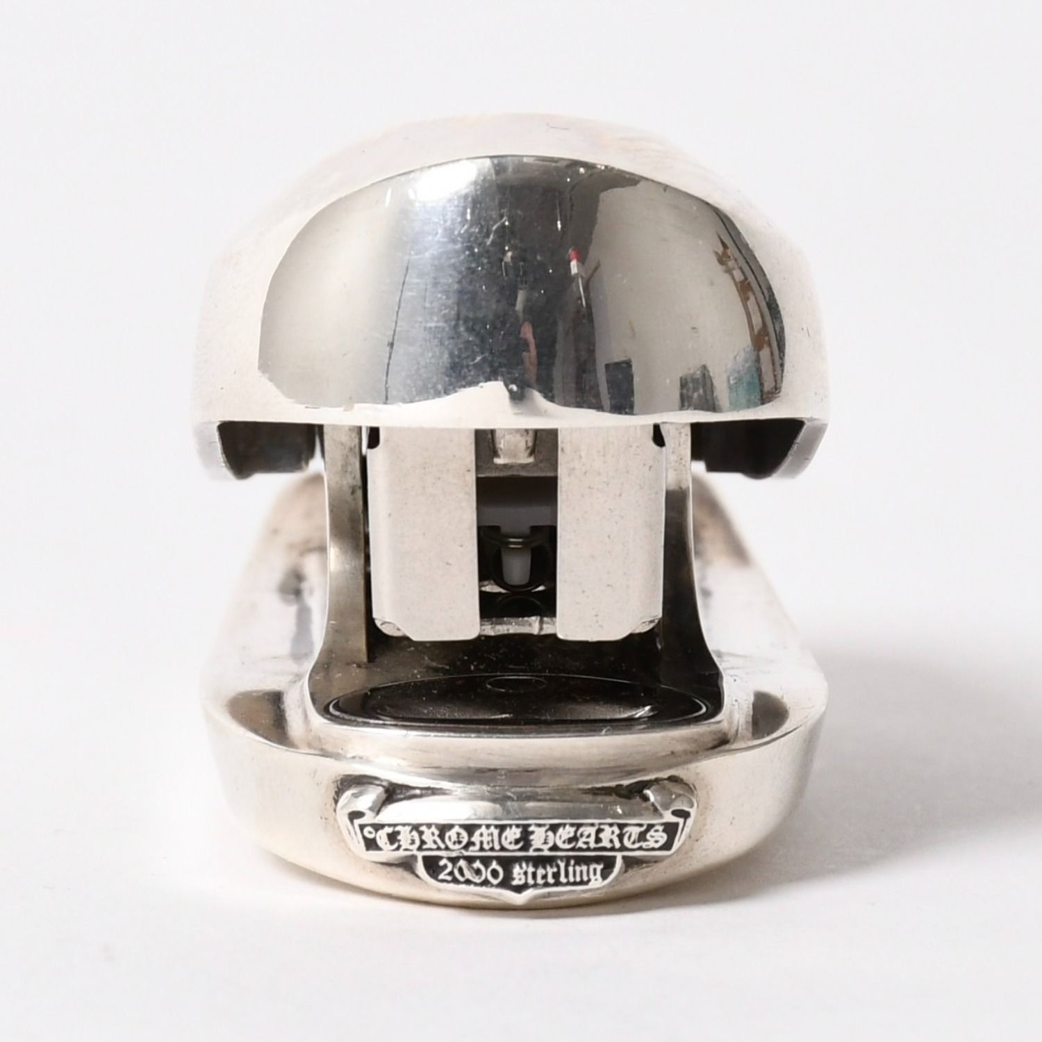 極美品 CHROME HEARTS クロムハーツ FLORAL CROSS STAPLER フローラル