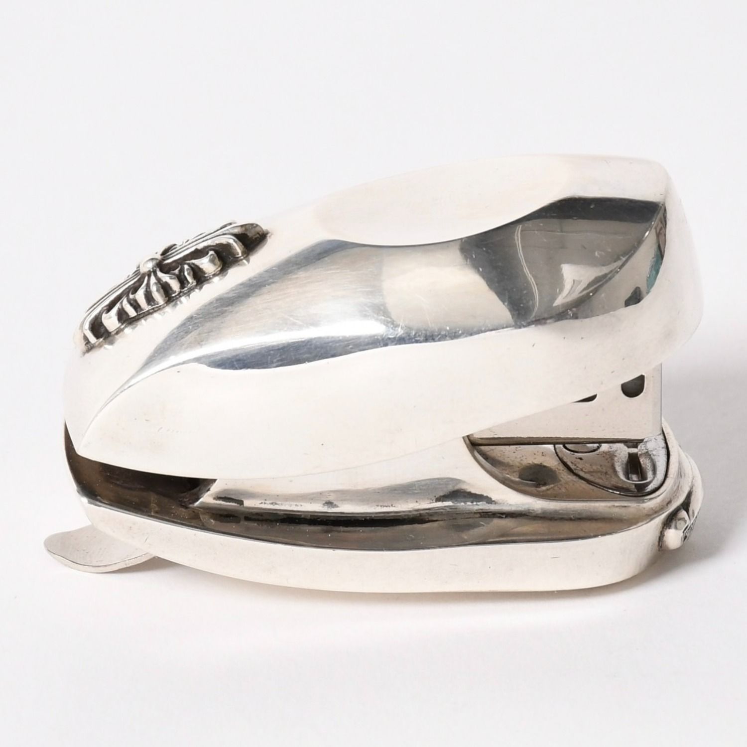 極美品 CHROME HEARTS クロムハーツ FLORAL CROSS STAPLER フローラル