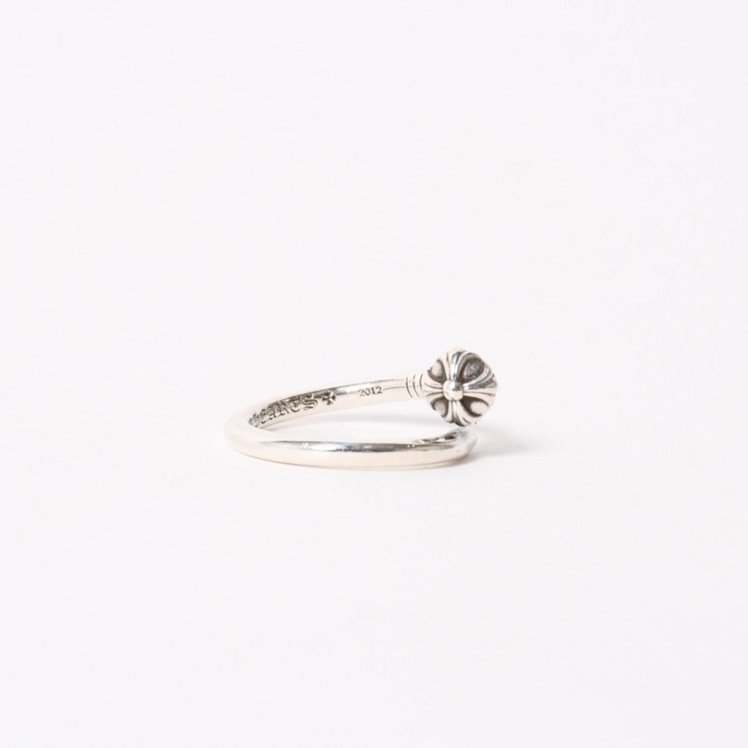 極美品 CHROME HEARTS クロムハーツ RNG NAIL W/CROSS BALL ネイル