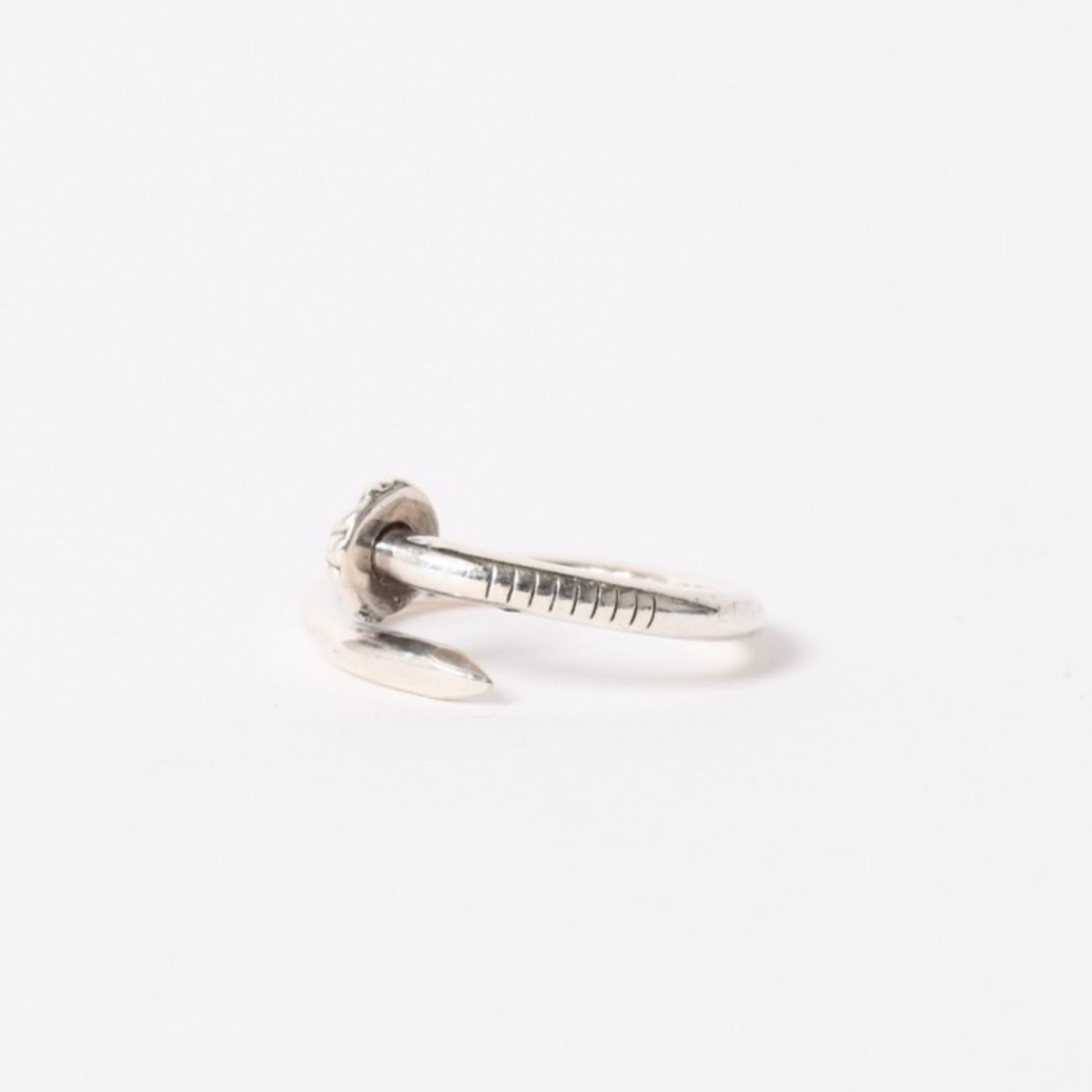 極美品 CHROME HEARTS クロムハーツ RNG NAIL W/CROSS BALL ネイル