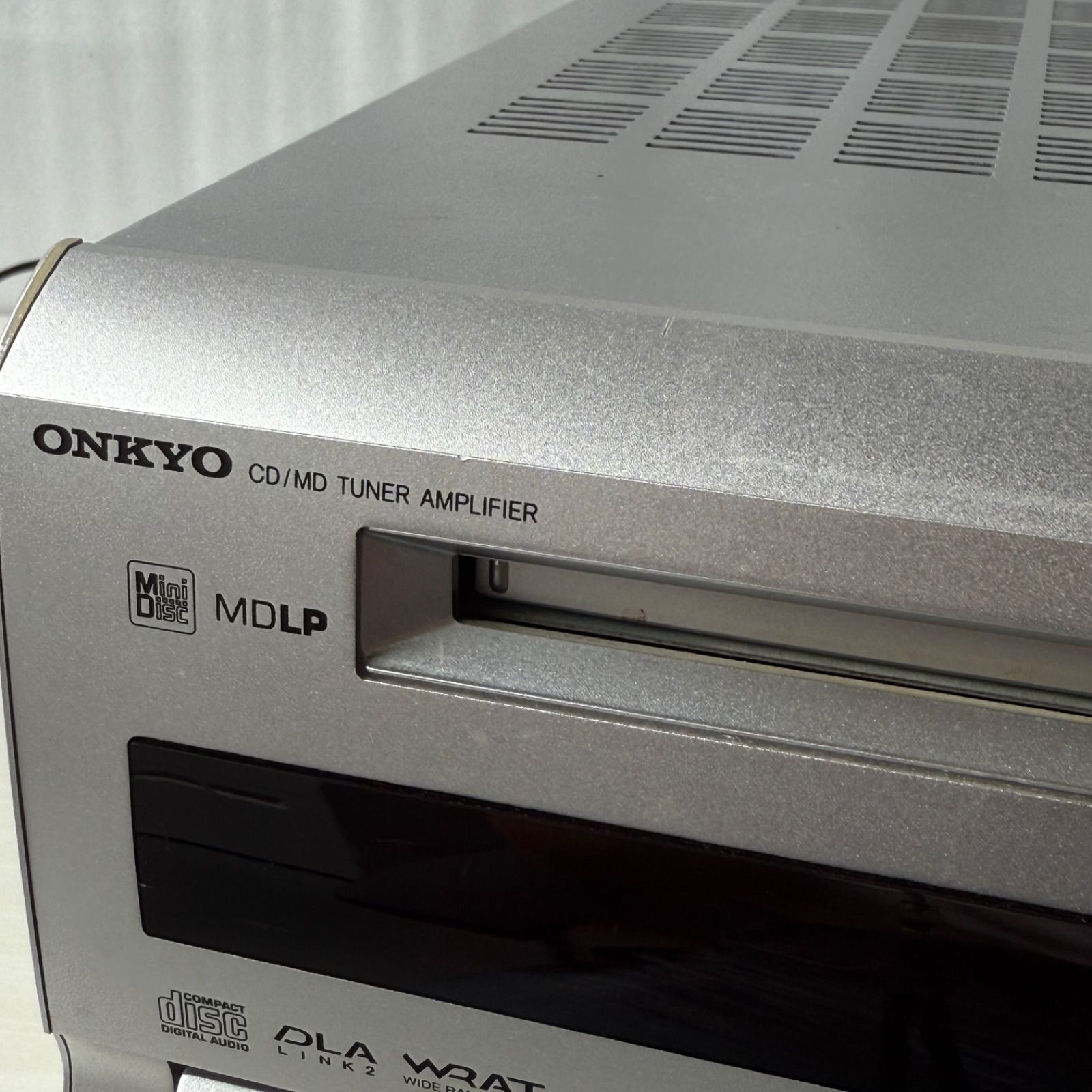 MDコンポ ONKYO FR-7GX 動作未確認 液晶良好 リモコン付 CD MD