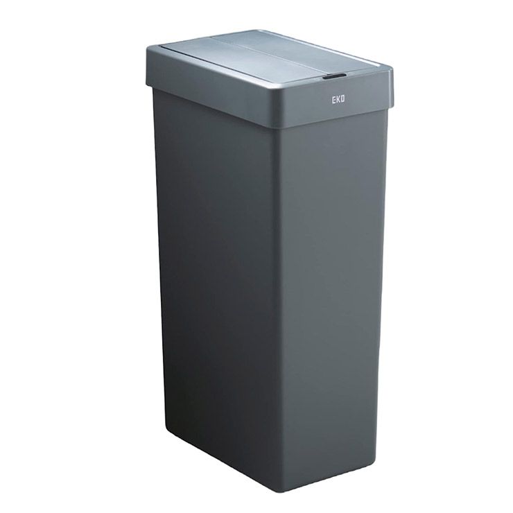 EKO エックスウィング ライト センサービン 30L 電池式 イーケーオー EK6277P-30L【ゴミ箱 自動開閉 蓋 両開き センサー 電動 スリム ダストボックス センサー付 ふた付き センサーゴミ箱】 グレー